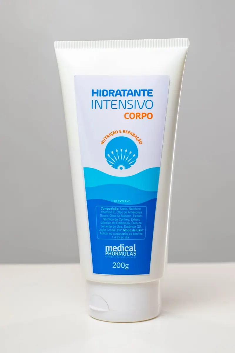 Bisnaga de hidratante intensivo para o corpo da Medical Phormulas