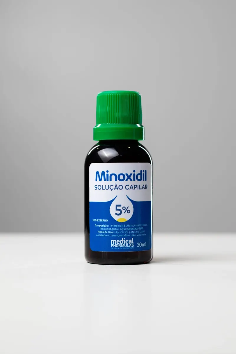 Frasco de Minoxidil solução capilar 5% da Medical Phormulas